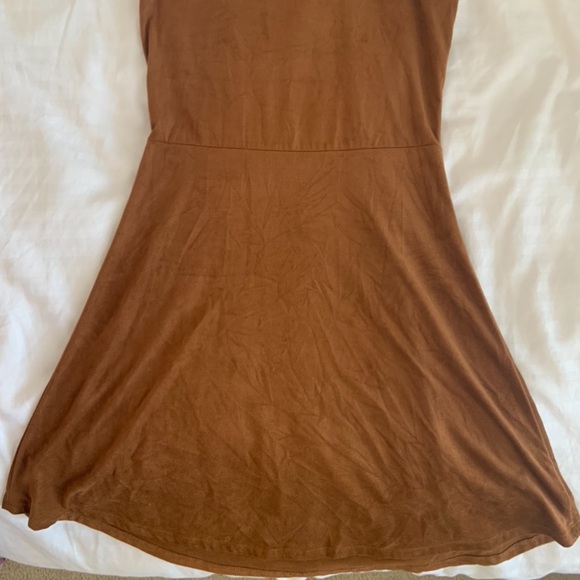 Bluenotes, Brown Tie Short Dress, Size: Small - Picture 2 of 5